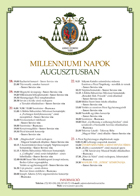 Millenniumi programok plakáton