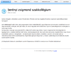 Berényi Zsigmond Szakkollégium honlapja