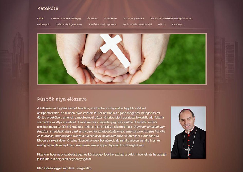 A Pécsi Egyházmegye segédanyag-honlapja katekéták számára